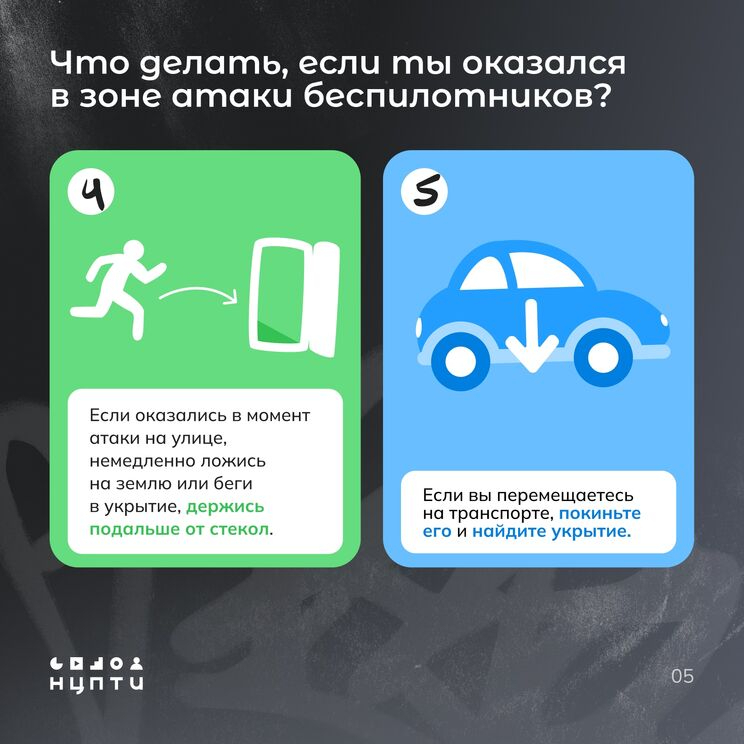 Правила безопасности при атаке БПЛА