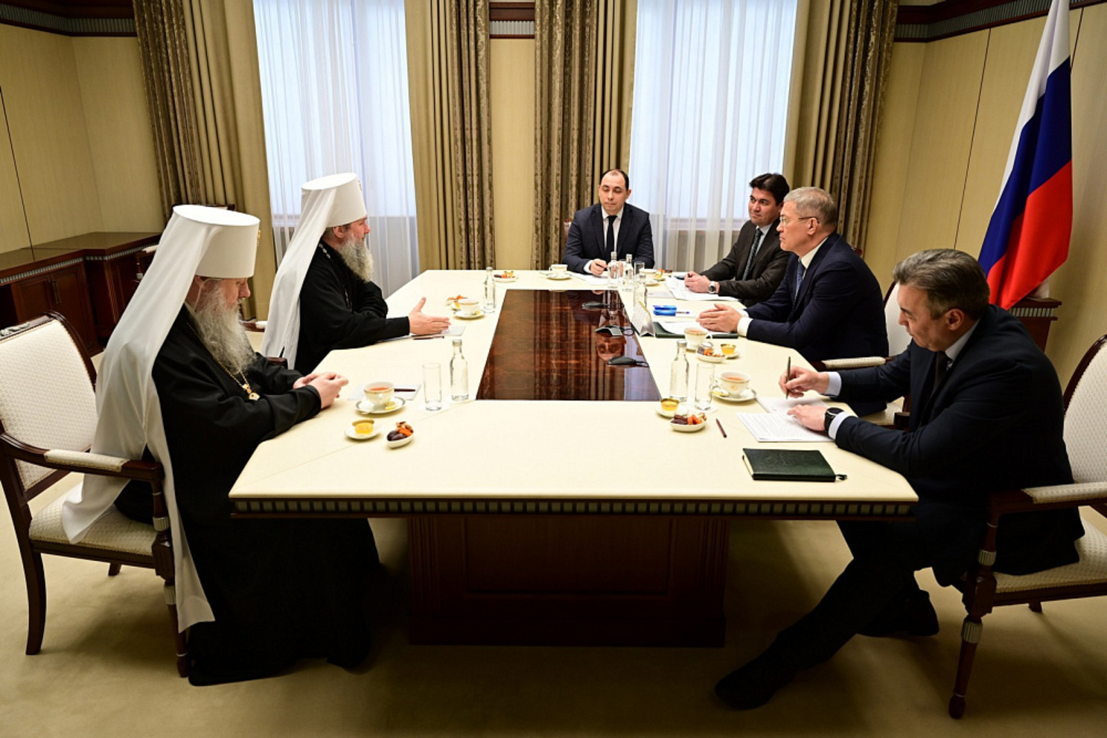 Встреча Глава Башкирии с митрополитом Екатеринбургским и Верхотурским Евгением