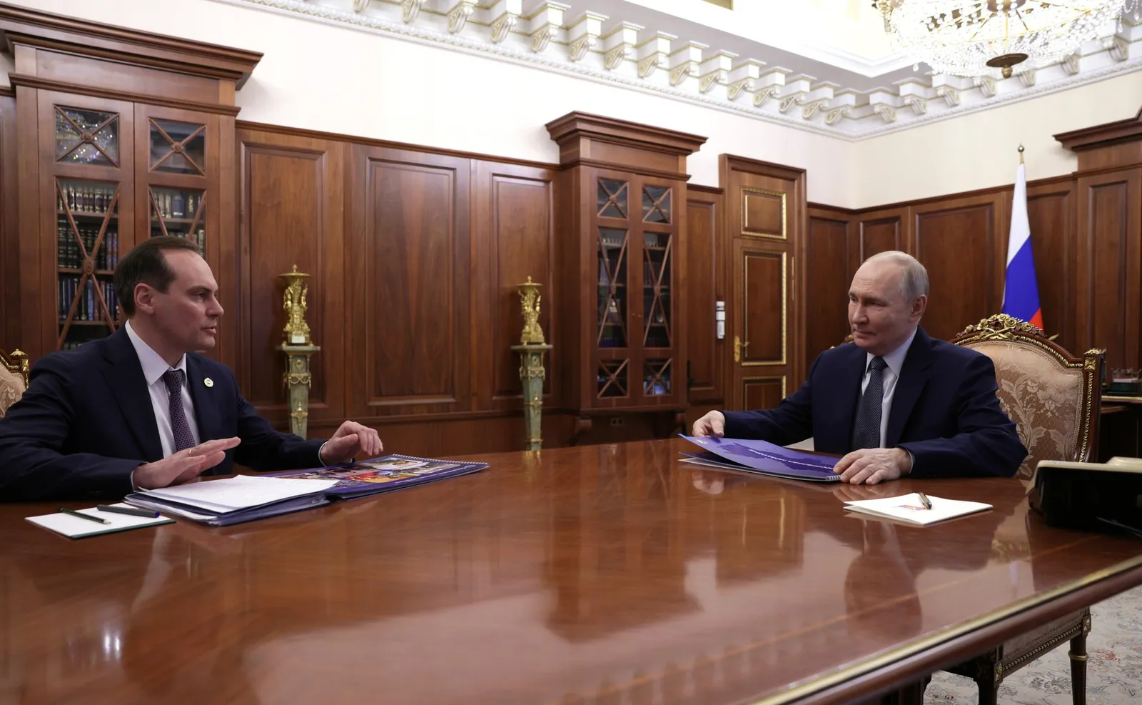 Встреча президента России с главой Республики Мордовия Артёмом Здуновым