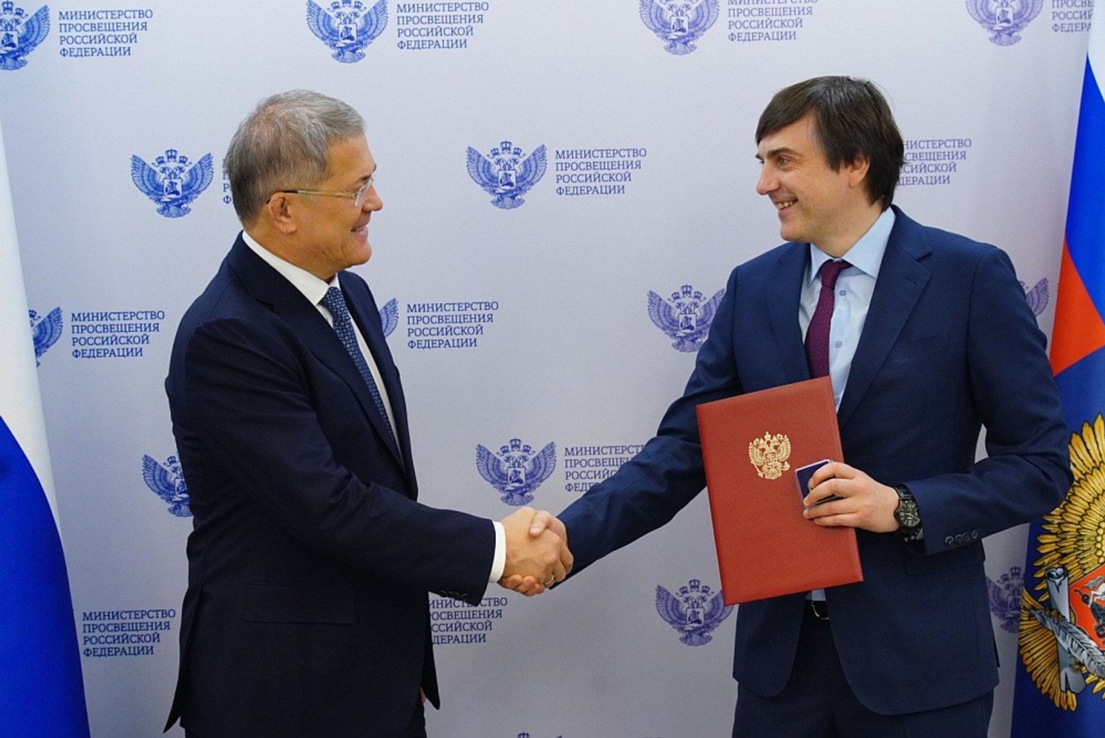 Радий Хабиров встретился с министром просвещения РФ Сергеем Кравцовым