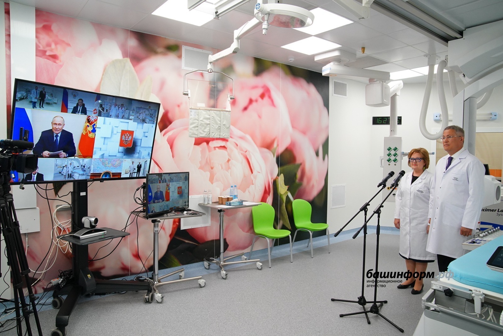 Владимир Путин провёл открытие в Башкирии хирургического корпуса кардиоцентра