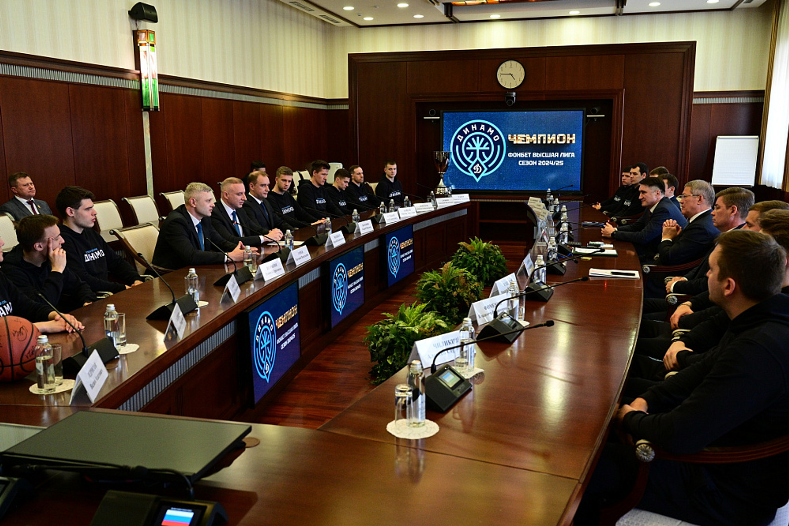 Встреча с чемпионами России – баскетболистами уфимского клуба «Динамо»