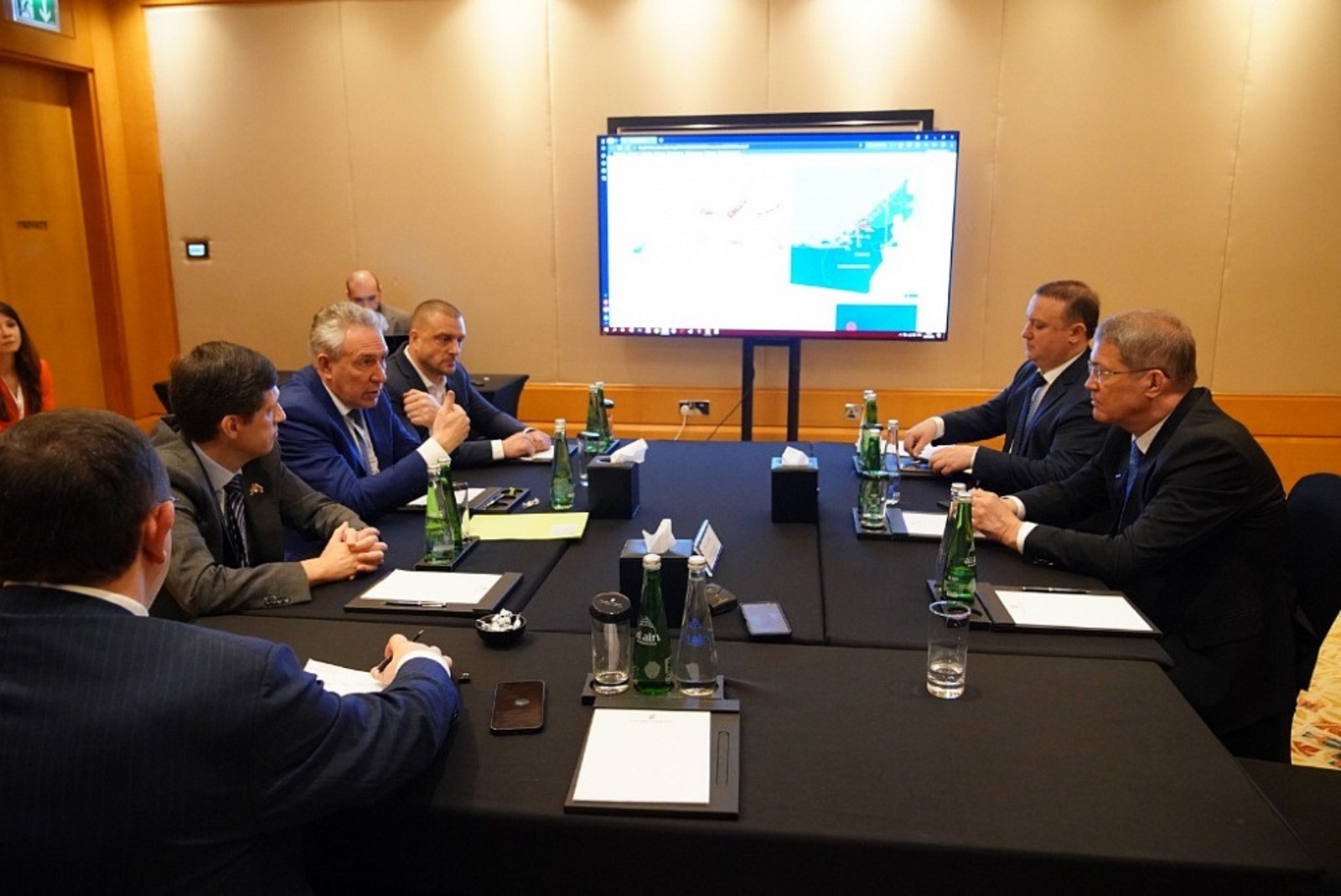 Встреча Радия Хабирова с председателем Российско-Эмиратского делового совета Сергеем Горьковым
