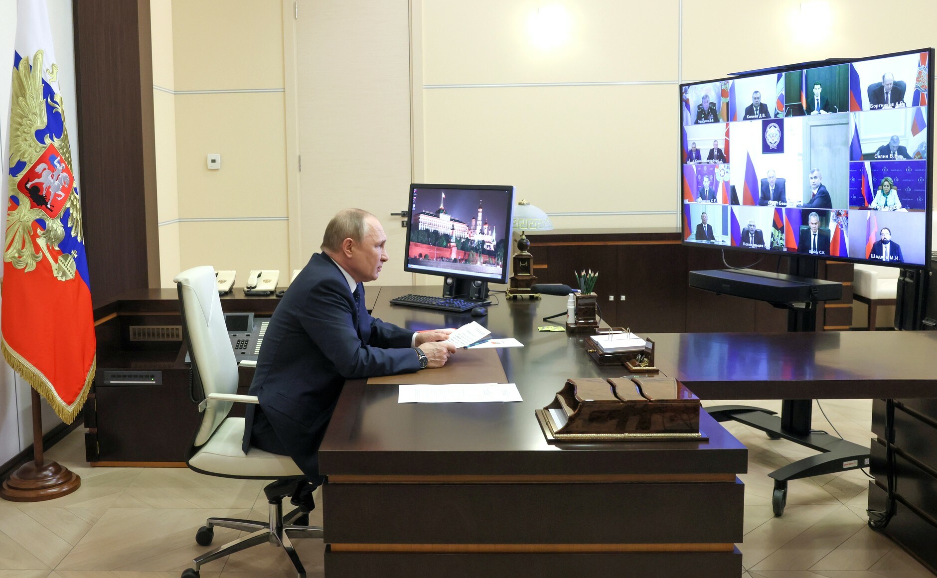 Под председательством Владимира Путина состоялось заседание Совета Безопасности Российской Федерации