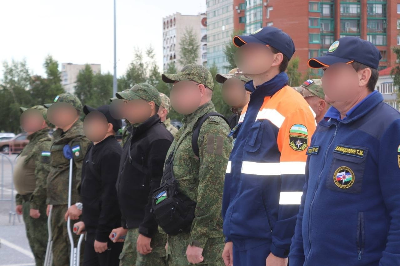 В Башкирии в зону СВО проводили очередную группу бойцов после отпуска