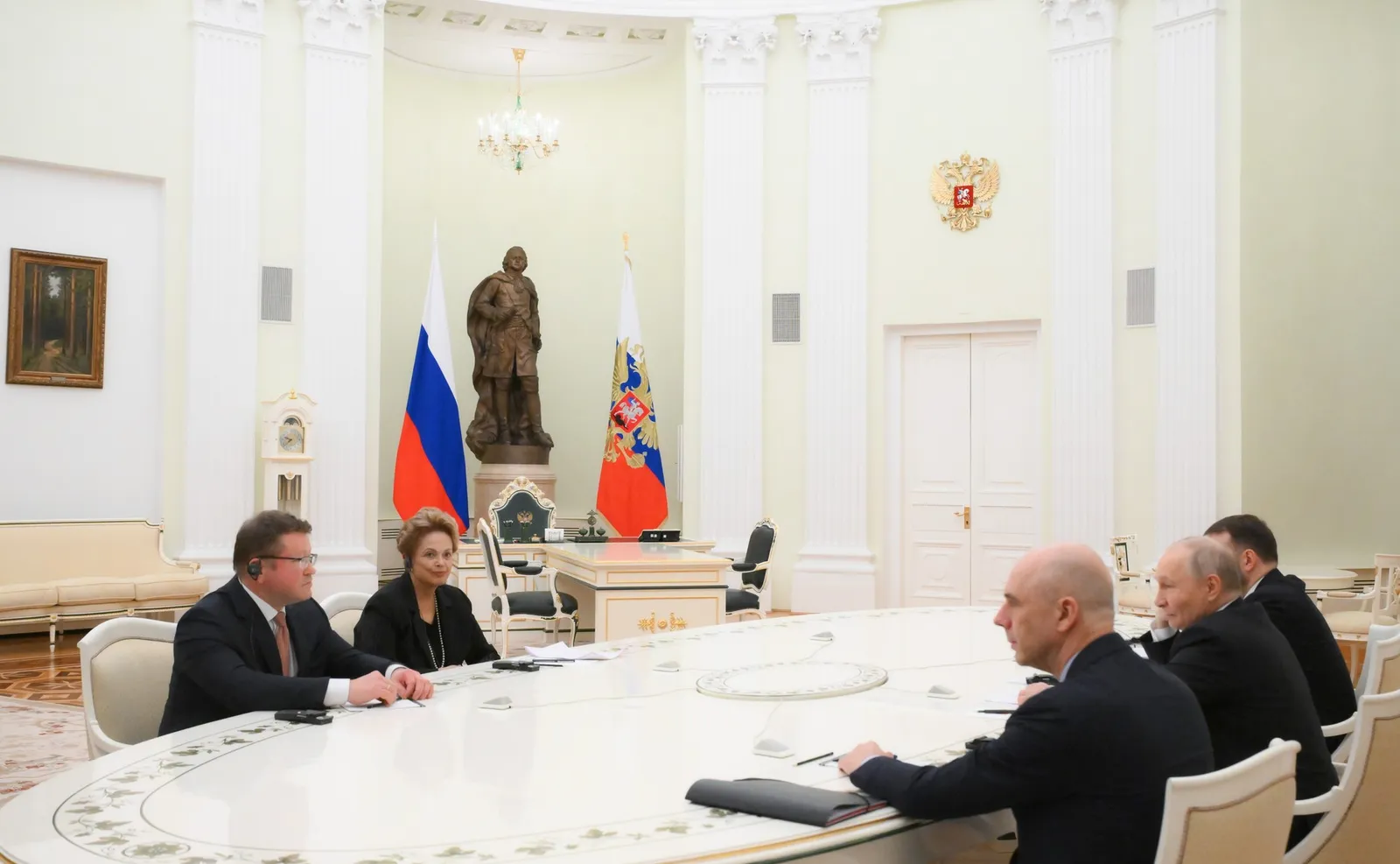 Встреча Владимира Путина с Президентом Нового банка развития