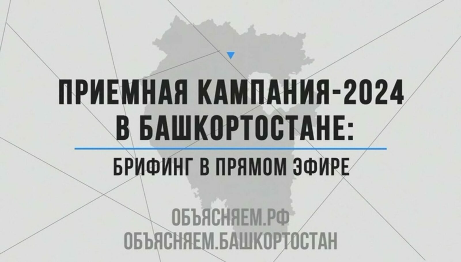 Приемная кампания-2024 в Башкортостане: брифинг в прямом эфире