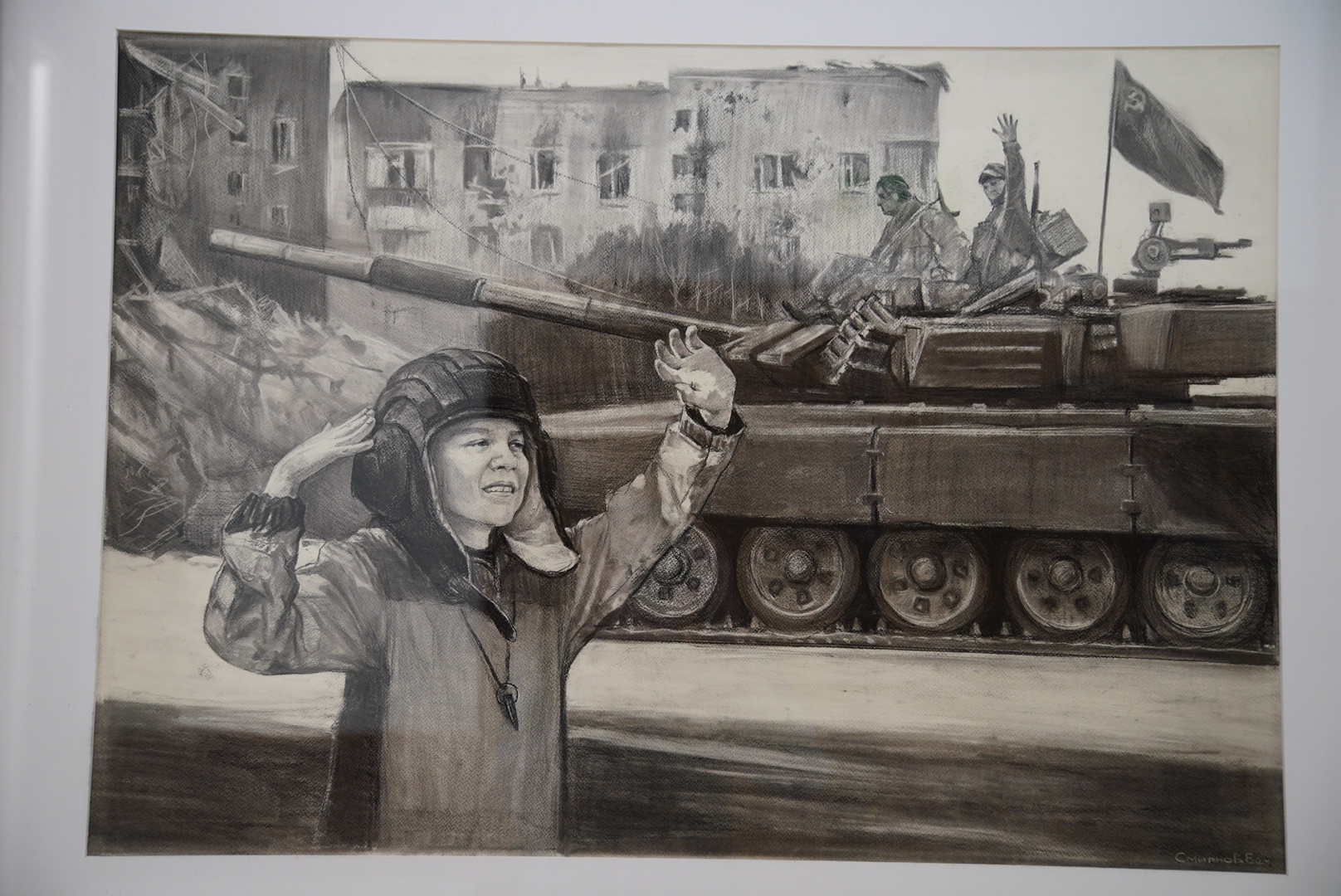 Художник Юрий Сивачев рассказал в Уфе, как пишет портреты под прицелом вражеских