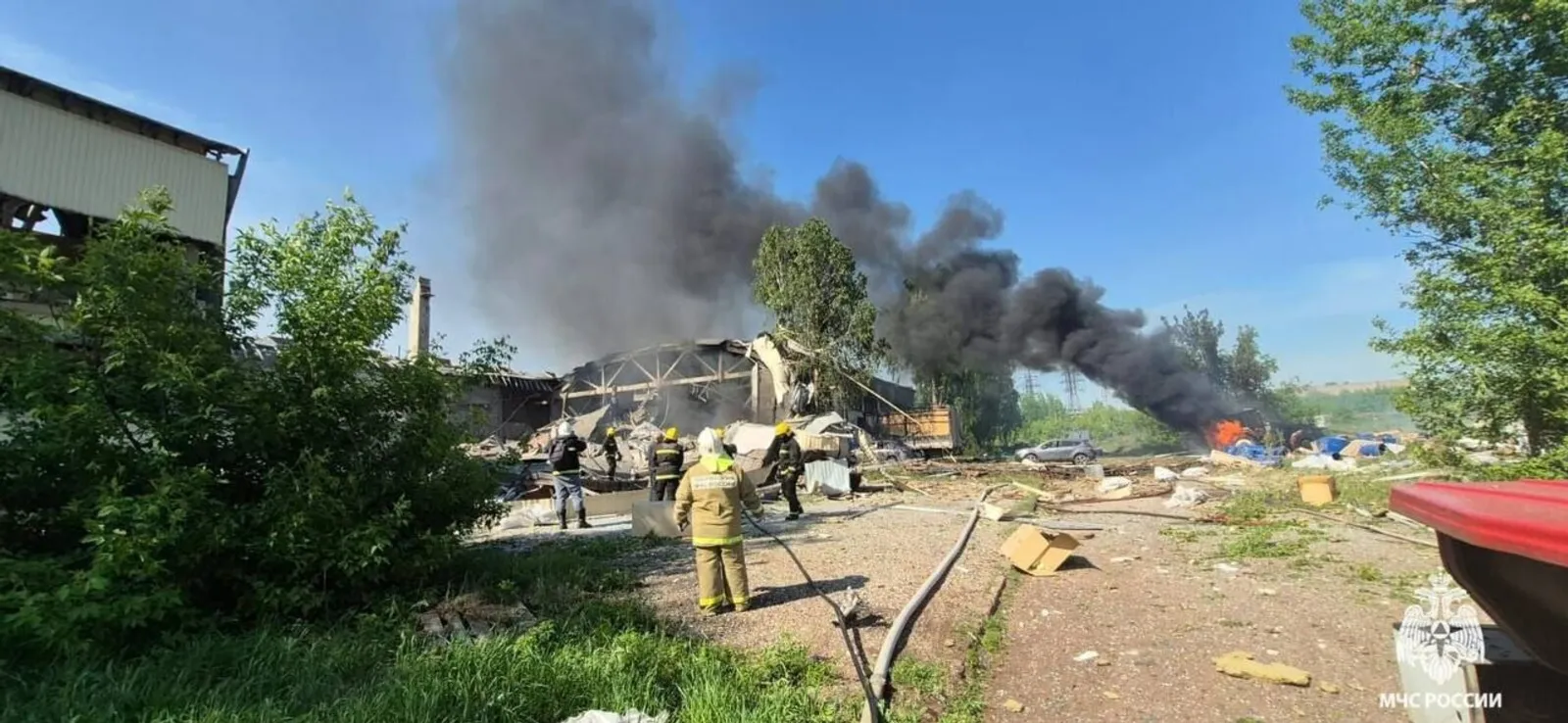 Пожар на месте крупного ЧС в Башкирии потушен
